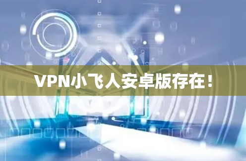 VPN小飞人安卓版存在! VPN小飞人安卓版存在!