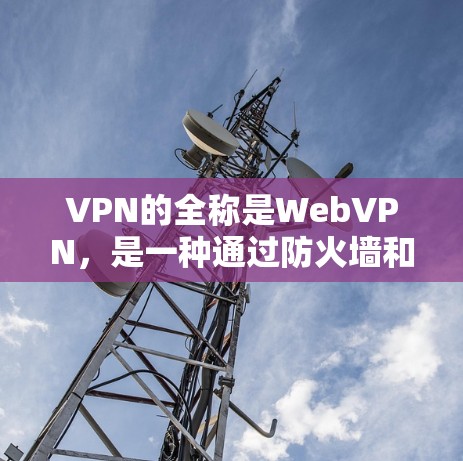 VPN的全称是WebVPN，是一种通过防火墙和加密技术来管理内部网络和外部网络的网络。以下是关于VPN的详细信息